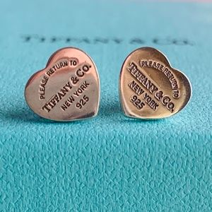 Tiffany & Co. Mini Heart Tag Earrings